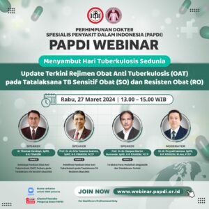 [RABU 27 MARET 2024] Update Terkini Rejimen Obat Anti Tuberkulosis (OAT) pada Tatalaksana TB Sensitif Obat (SO) dan Resisten Obat (RO)